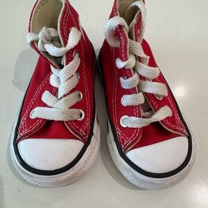 Red Converse All Star Chuck Taylor’s size 3
